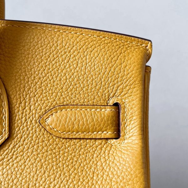 Birkin 30 Togo Jaune Amber (9D) Palladium Hardware - Image 8
