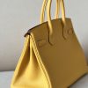 Birkin 30 Togo Jaune Amber (9D) Palladium Hardware - Image 5