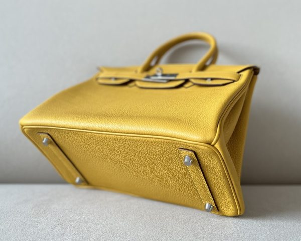 Birkin 30 Togo Jaune Amber (9D) Palladium Hardware - Image 4