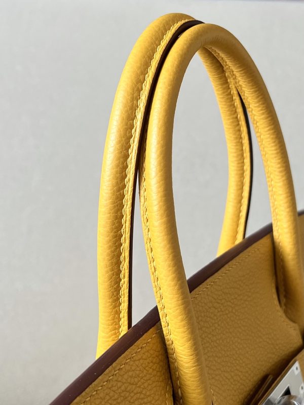 Birkin 30 Togo Jaune Amber (9D) Palladium Hardware - Image 3