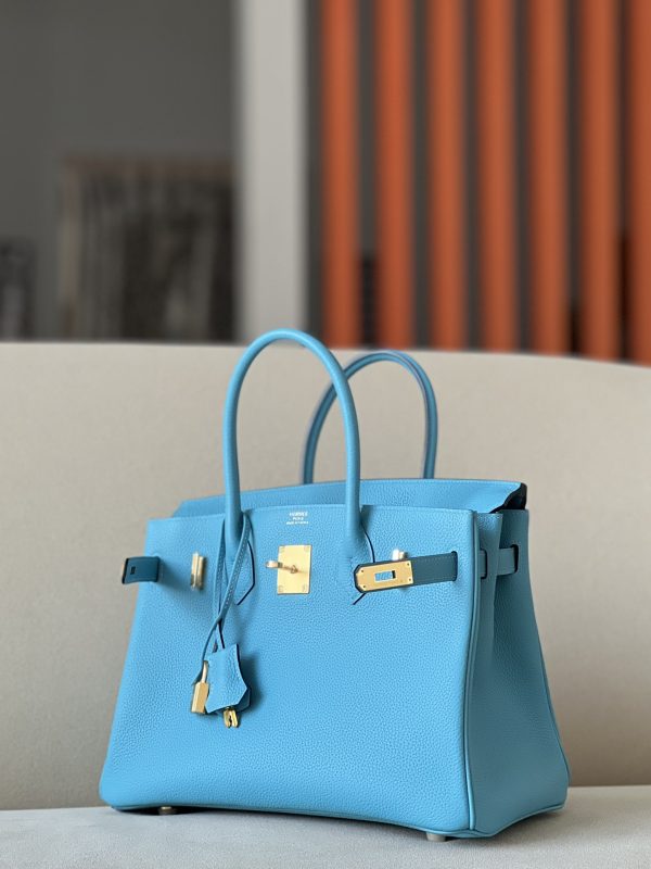 Birkin 30 Togo Bleu du Nord (P3) Gold Hardware - Image 11