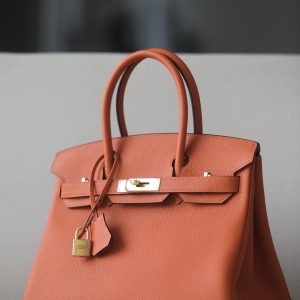 Birkin 30 Togo Orange (93) Gold Hardware