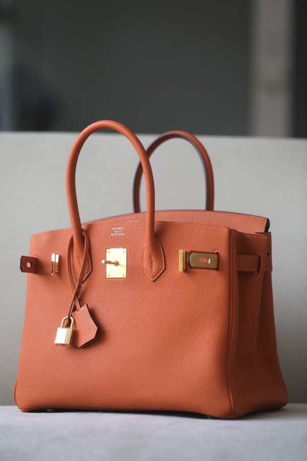 Birkin 30 Togo Orange (93) Gold Hardware - Image 9