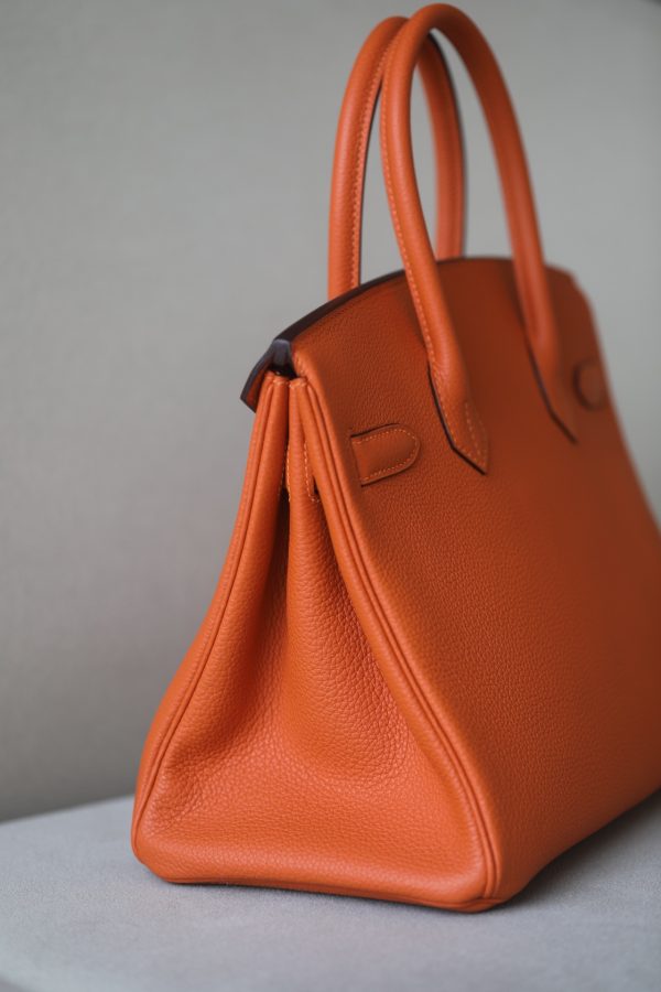 Birkin 30 Togo Orange (93) Gold Hardware - Image 8