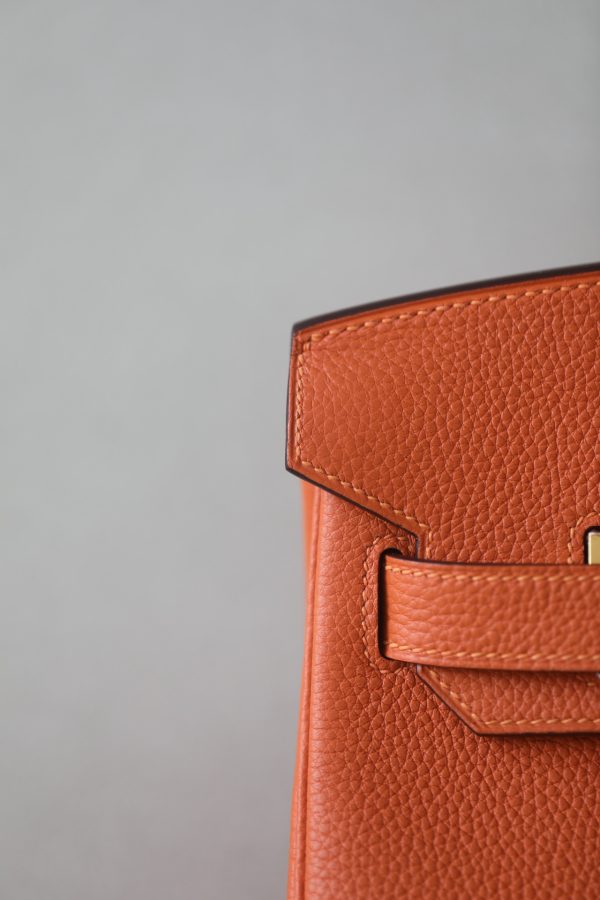 Birkin 30 Togo Orange (93) Gold Hardware - Image 7