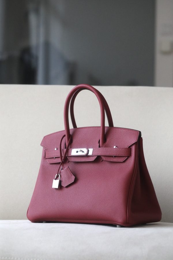 Birkin 30 Togo Rouge Grenade (K1) Palladium Hardware