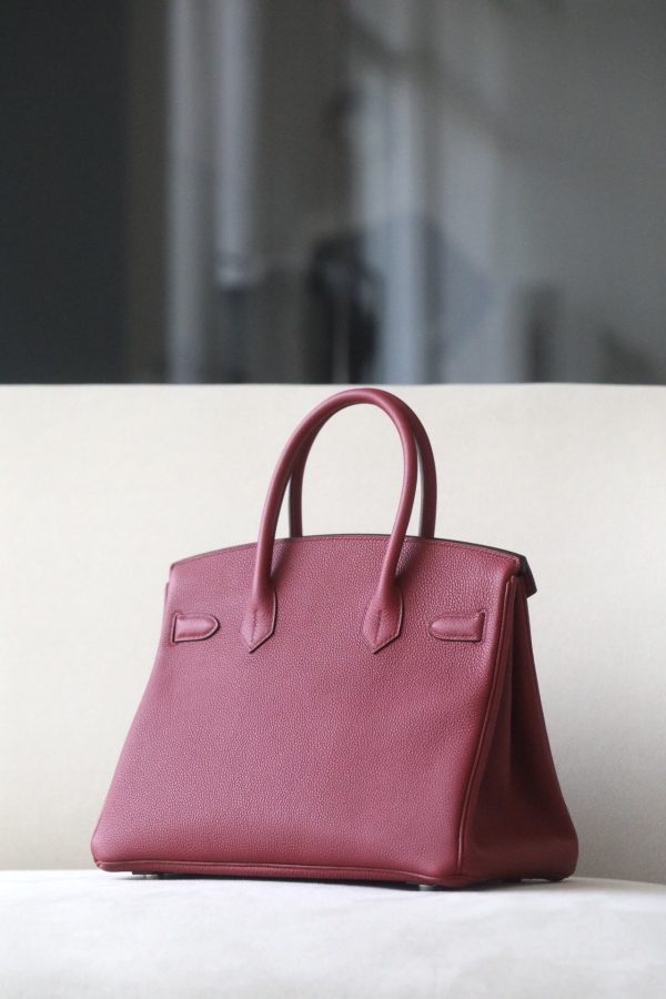 Birkin 30 Togo Rouge Grenade (K1) Palladium Hardware - Image 11