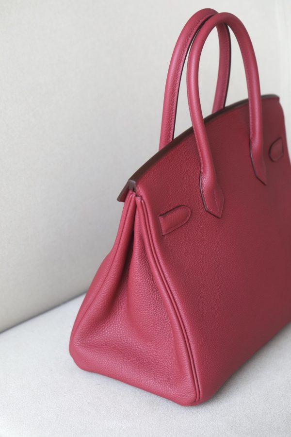 Birkin 30 Togo Rouge Grenade (K1) Palladium Hardware - Image 4
