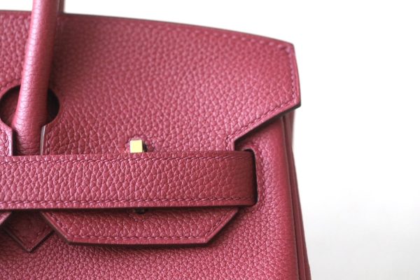 Birkin 30 Togo Rouge Grenade (K1) Gold Hardware - Image 4