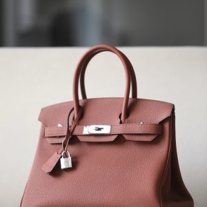 Birkin 30 Togo Sienne(4E) Palladium Hardware