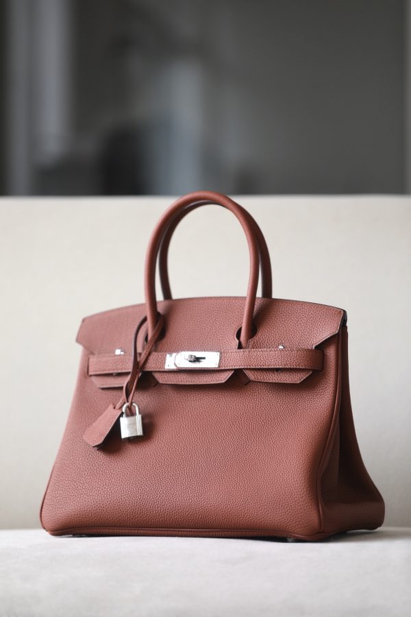 Birkin 30 Togo Sienne(4E) Palladium Hardware
