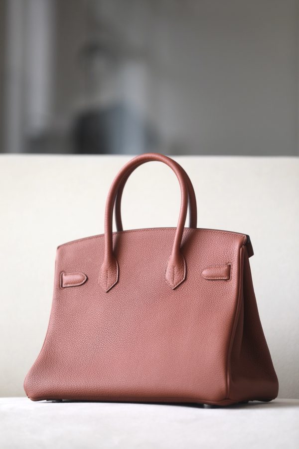 Birkin 30 Togo Sienne(4E) Palladium Hardware - Image 2