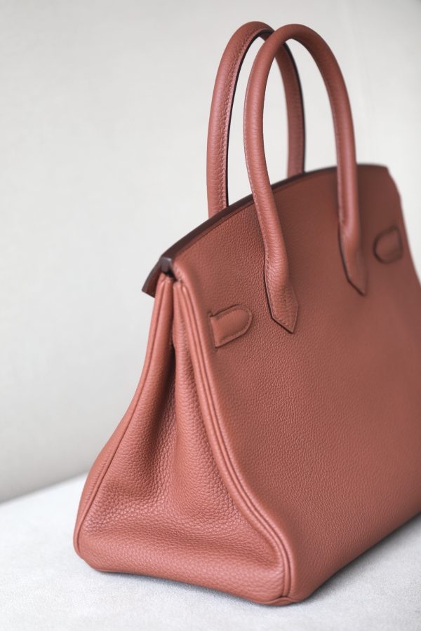 Birkin 30 Togo Sienne(4E) Palladium Hardware - Image 3