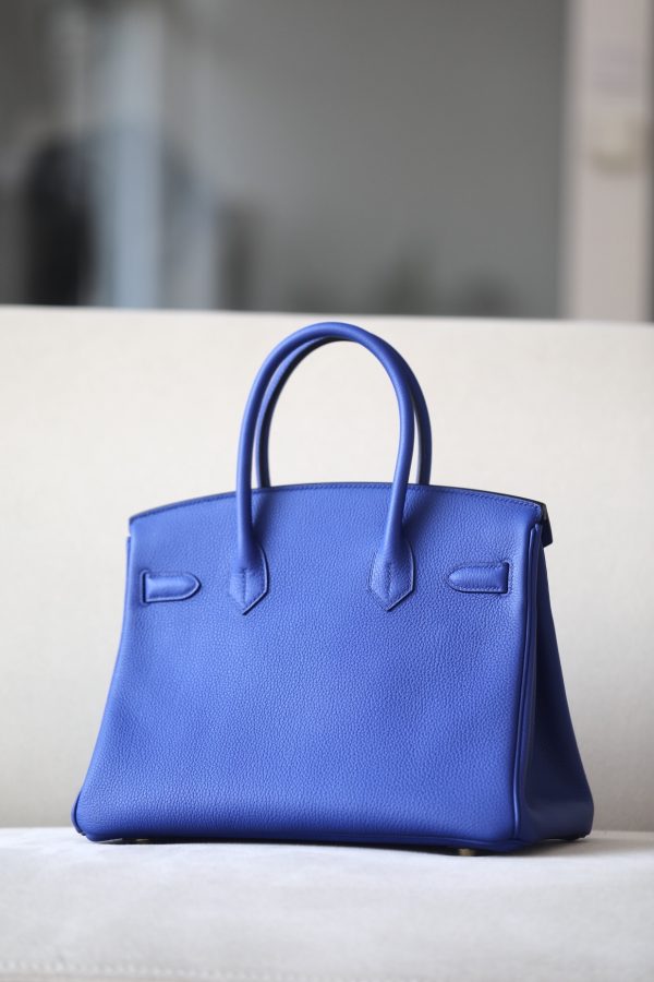 Birkin 30 Togo Bleu Electric (7T) Gold Hardware - Image 10