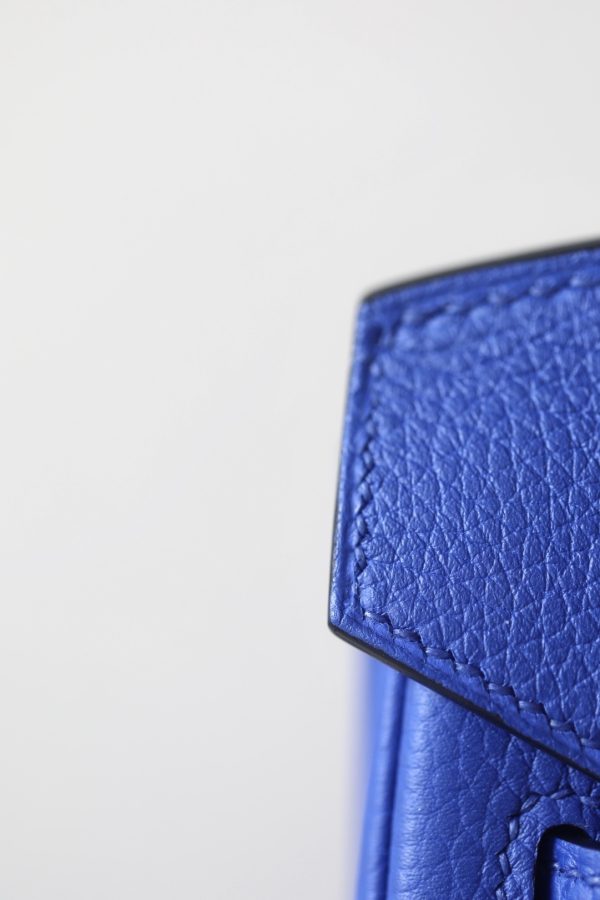 Birkin 30 Togo Bleu Electric (7T) Gold Hardware - Image 6