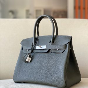 Birkin 30 Togo Vert Gris(C6) Palladium Hardware