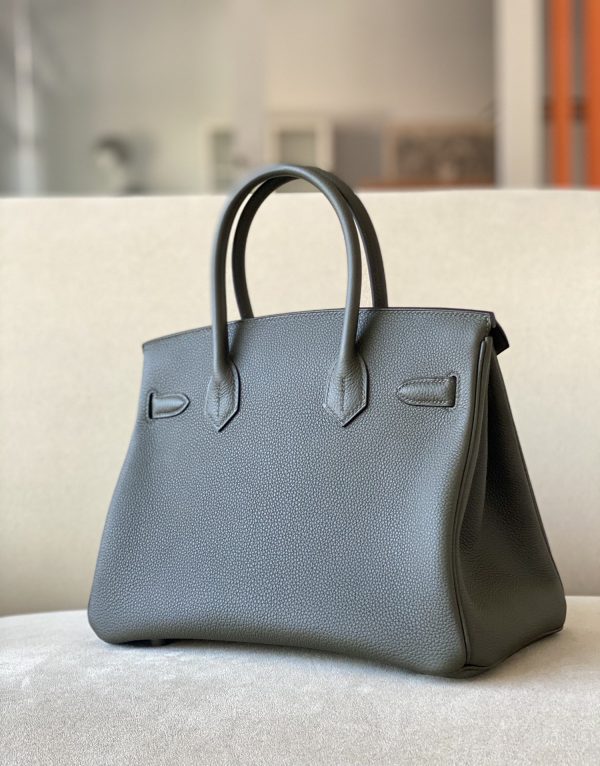 Birkin 30 Togo Vert Gris(C6) Palladium Hardware - Image 2
