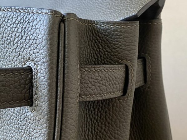Birkin 30 Togo Vert Gris(C6) Palladium Hardware - Image 4