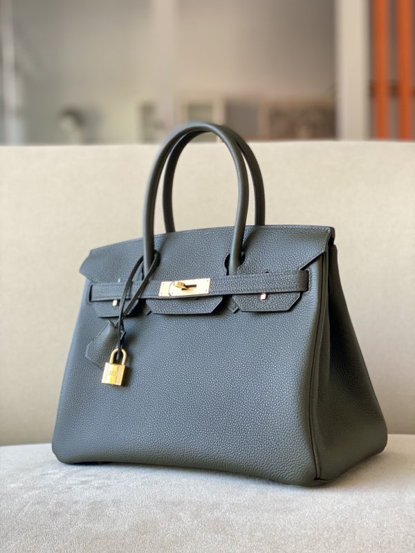 Birkin 30 Togo Vert Gris(C6) Gold Hardware