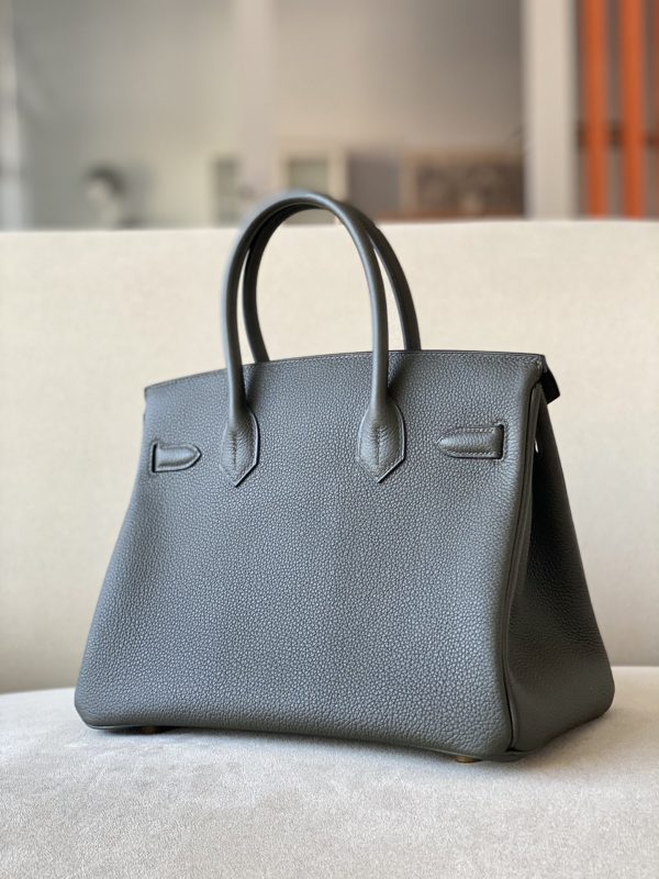 Birkin 30 Togo Vert Gris(C6) Gold Hardware - Image 2