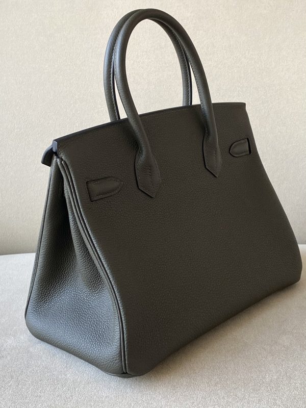 Birkin 30 Togo Vert Gris(C6) Gold Hardware - Image 6