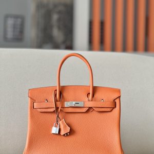 Birkin 30 Togo Orange(93) Palladium Hardware