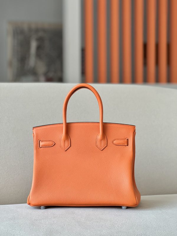 Birkin 30 Togo Orange(93) Palladium Hardware - Image 2