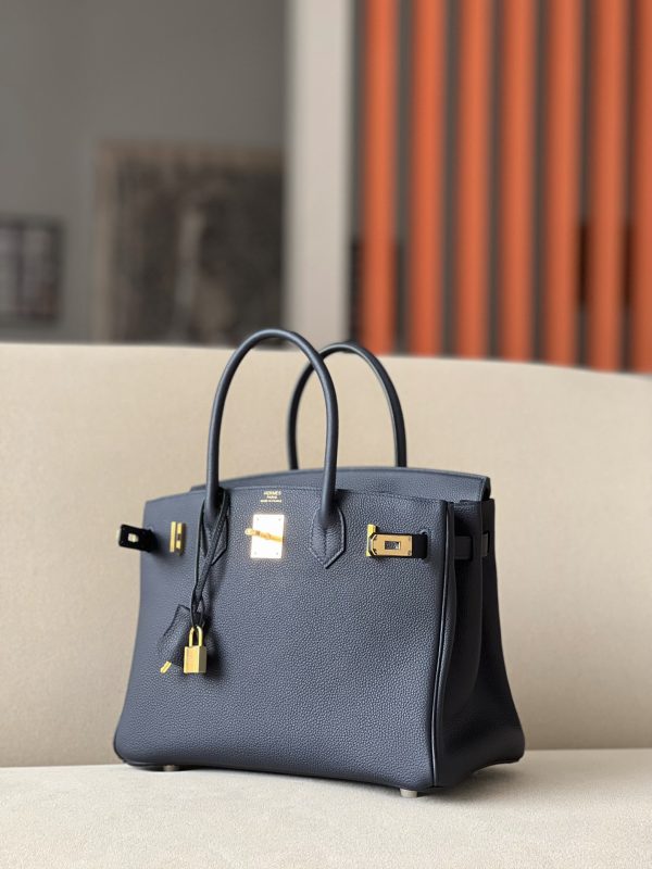 Birkin 30 Togo Bleu Nuit (2Z) Gold Hardware - Image 8