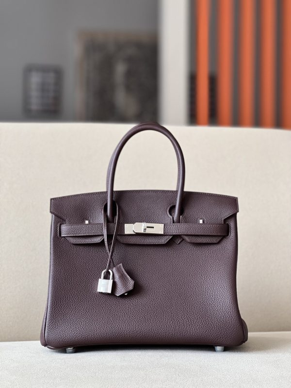 Birkin 30 Togo Rouge Selliert (0G) Palladium Hardware