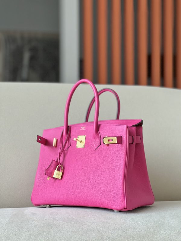 Birkin 30 Togo Rose Pourpre(L3) Gold Hardware - Image 8