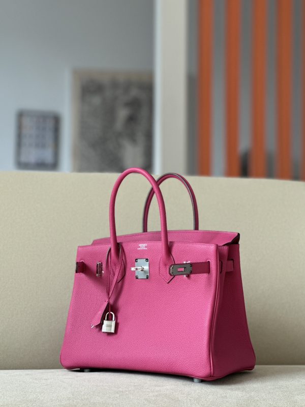 Birkin 30 Togo Rose Pourpre(L3) Palladium Hardware - Image 2