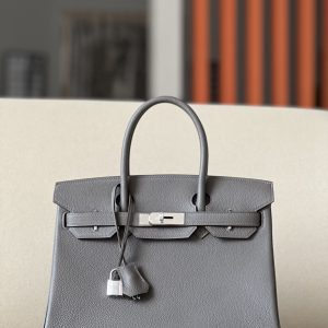 Birkin 30 Togo Etain (8F) Palladium Hardware