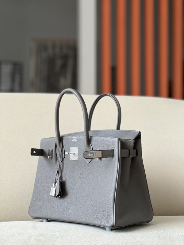 Birkin 30 Togo Etain (8F) Palladium Hardware - Image 2
