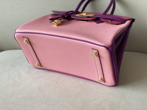 Birkin 30 HSS Epsom Rose Confetti(1Q) and Rose Pourpre(L3) Gold hardware - Image 5