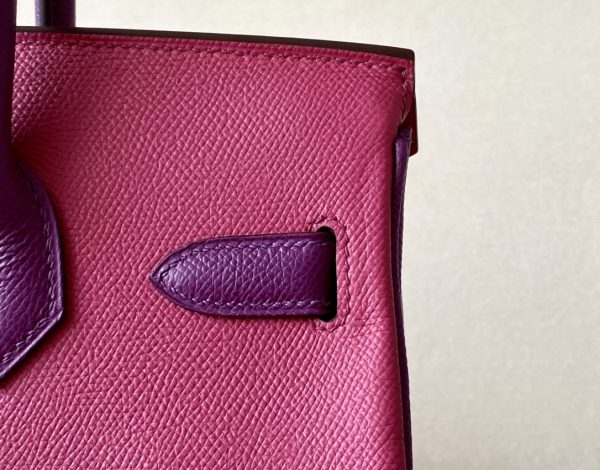 Birkin 30 HSS Epsom Rose Confetti(1Q) and Rose Pourpre(L3) Gold hardware - Image 3