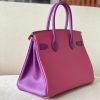 Birkin 30 HSS Epsom Rose Confetti(1Q) and Rose Pourpre(L3) Gold hardware - Image 2