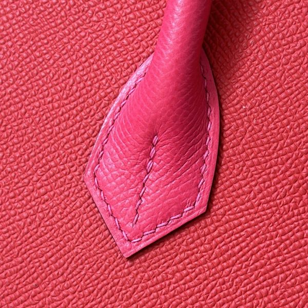 Birkin 30 HSS Epsom Rouge de Coeur(S3) and Rose Extreme(I6) and Blue Zanzibar(B3) Palladium Hardware Sellier - Image 10