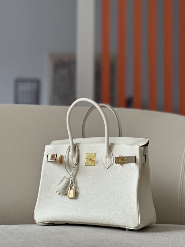 Birkin 30 Epsom Craie(10) Gold Hardware - Image 11