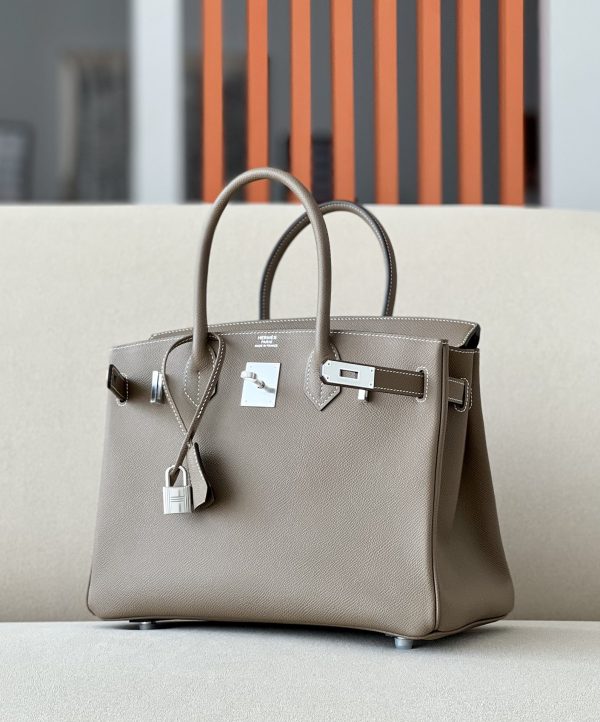Birkin 30 Epsom Etoupe(18) Palladium Hardware - Image 9
