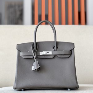 Birkin 30 Epsom Etain(8F) Palladium Hardware
