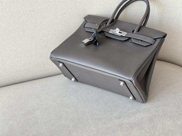 Birkin 30 Epsom Etain(8F) Palladium Hardware - Image 3
