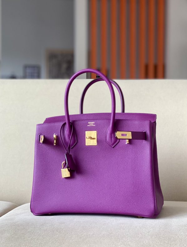 Birkin 30 Epsom Anemone (P9) Gold Hardware - Image 10