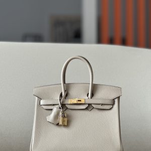 Birkin 25 Epsom Gris Tourterelle(81) Gold Hardware