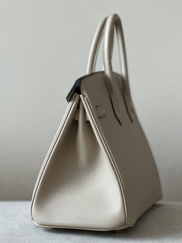 Birkin 25 Epsom Gris Tourterelle(81) Gold Hardware - Image 10