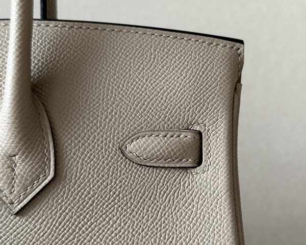Birkin 25 Epsom Gris Tourterelle(81) Gold Hardware - Image 5