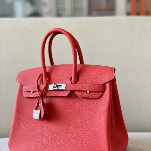 Birkin 25 Epsom Bougainviuier (A5) Palladium Hardware