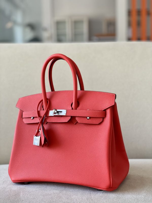 Birkin 25 Epsom Bougainviuier (A5) Palladium Hardware