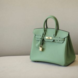 Birkin 25 Epsom Vert Criquet (3I) Gold Hardware
