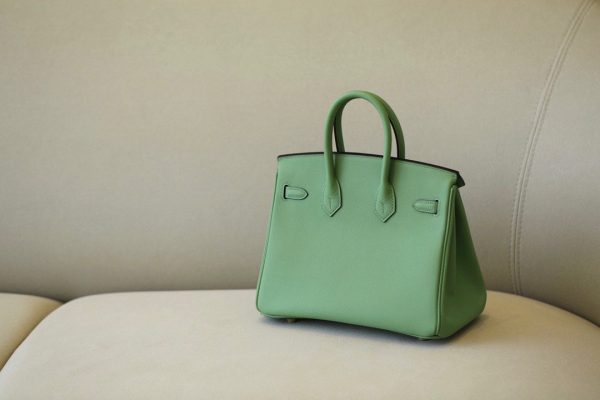 Birkin 25 Epsom Vert Criquet (3I) Gold Hardware - Image 11