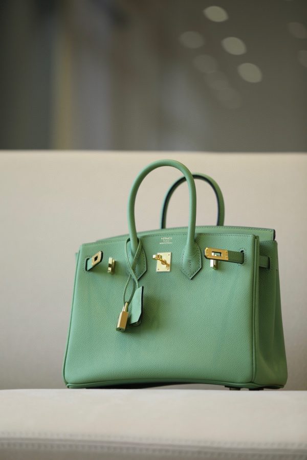 Birkin 25 Epsom Vert Criquet (3I) Gold Hardware - Image 10